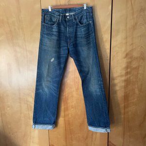 RRL Double RL Mens Japanese Selvedge Denim Jeans 33x34